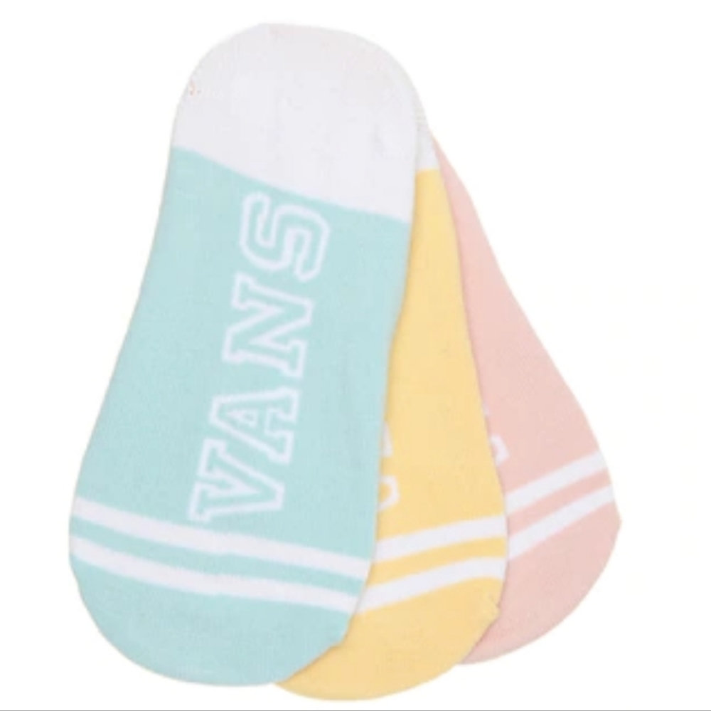 NWT Girl's Vans Retro 3 Pack No Show Liners - Picture 4 of 5